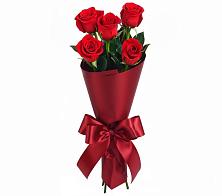 Букет 5 Красных роз Эдлесс Лав в Васильково