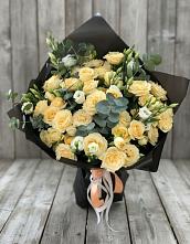 Букет цветов из:  Розы и Лизиантусы #REPLACE_PRED# Васильково