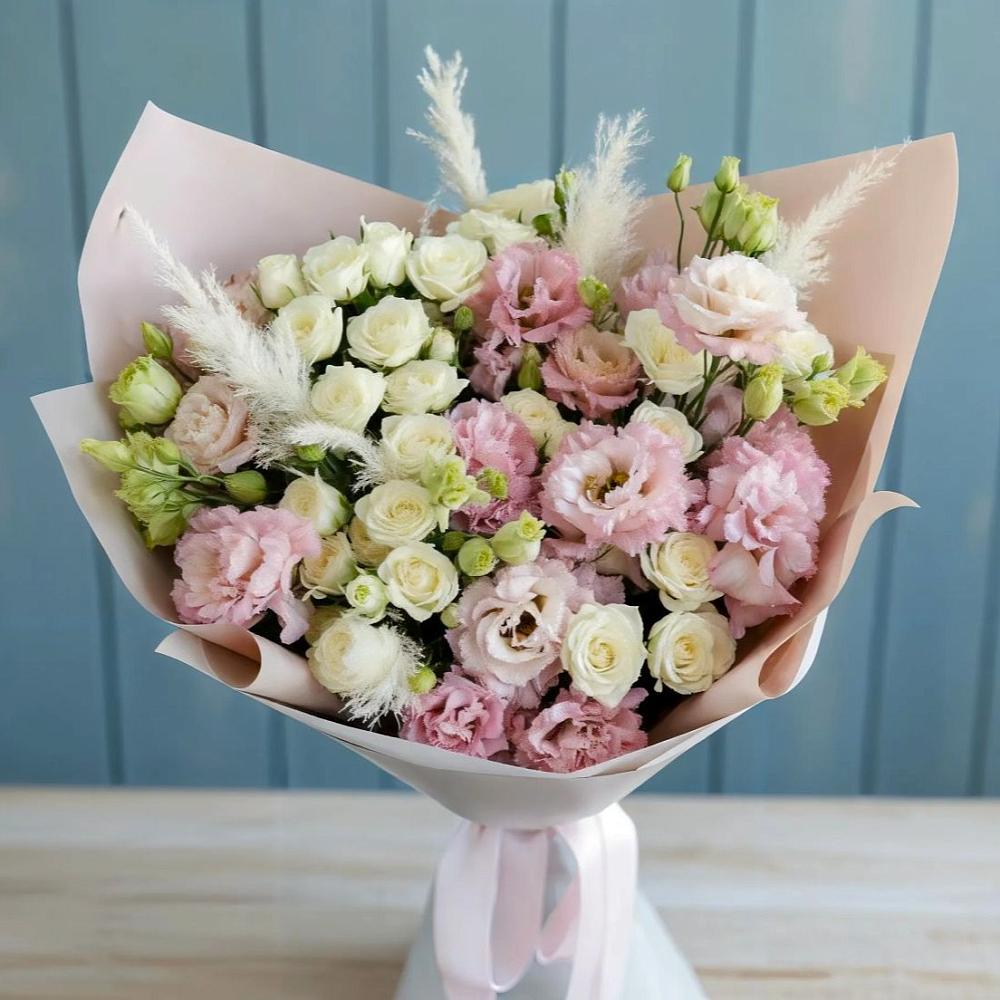 Букет цветов из: Альстромерии и Розы в Васильково