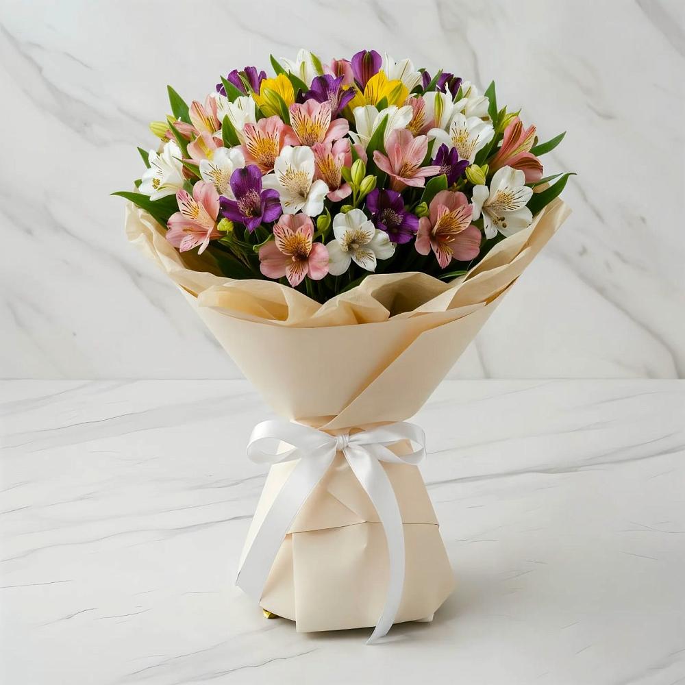 Букет цветов из: Альстромерии в Васильково