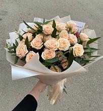 Букет Кремовые розы Латте в Васильково