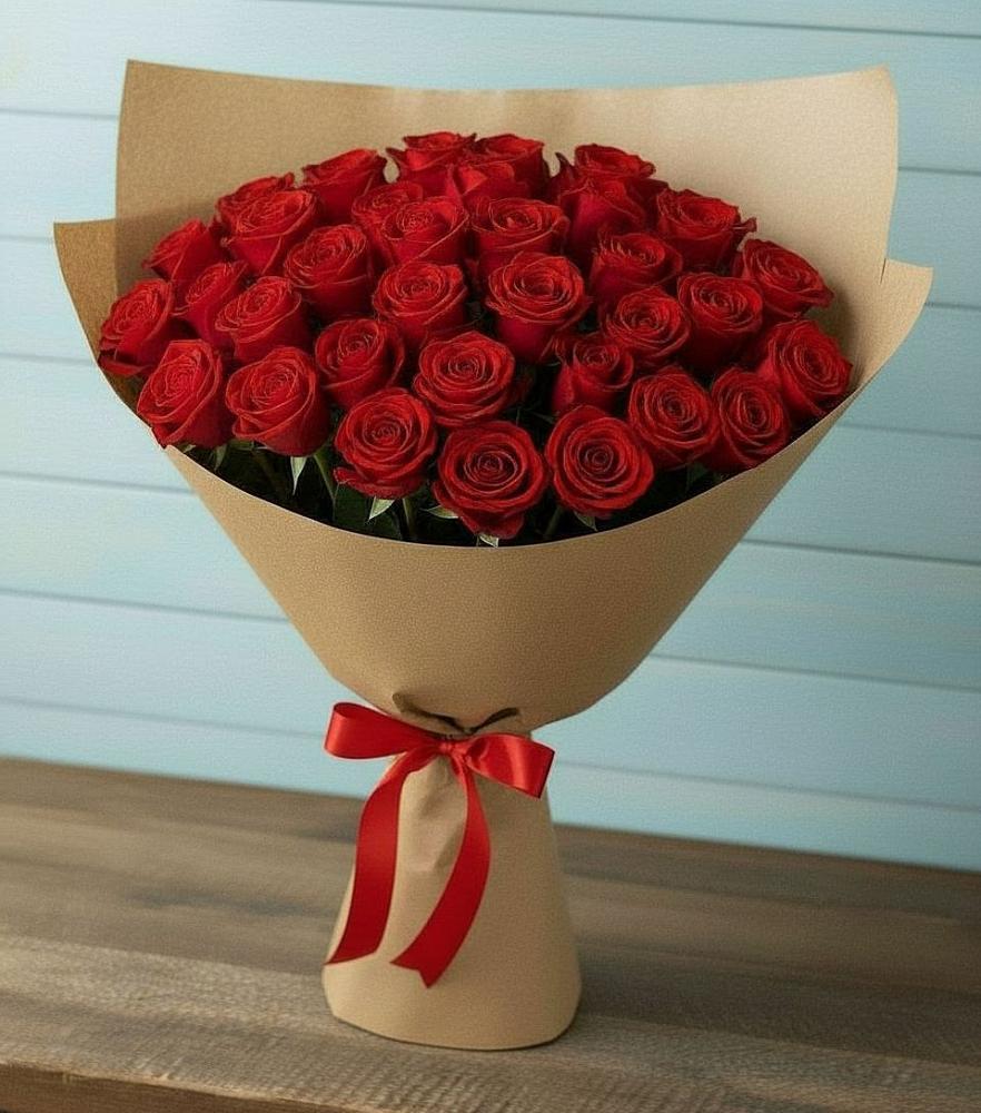 Букет Красные розы Милано в Васильково