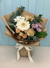 Букет цветов из:  Герберы и Хризантемы в Васильково