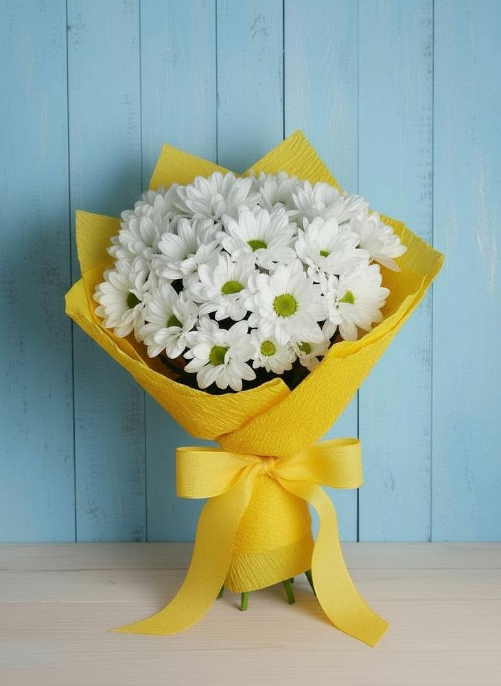 Букет цветов из: Хризантемы в Васильково