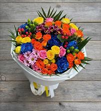 Букет цветов из:  Розы и Хризантемы в Васильково
