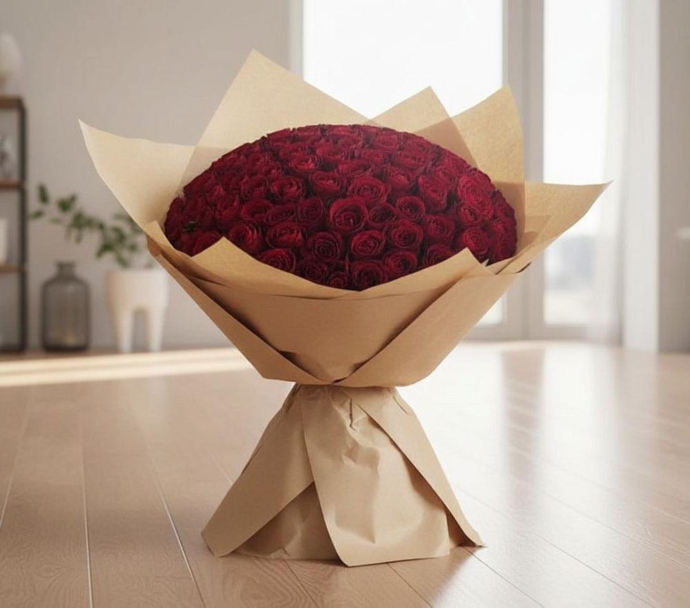 Букет 101 Красная роза в Васильково