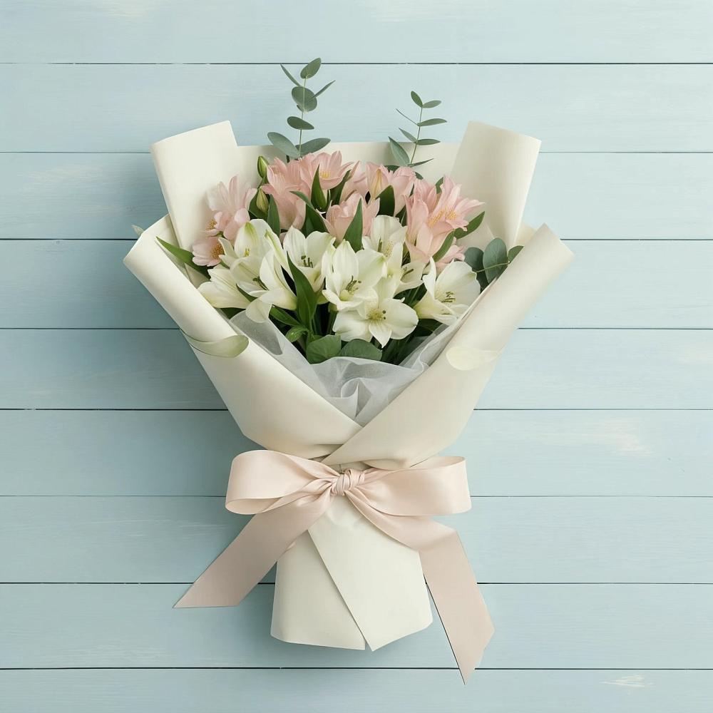 Букет цветов из: Альстромерии в Васильково