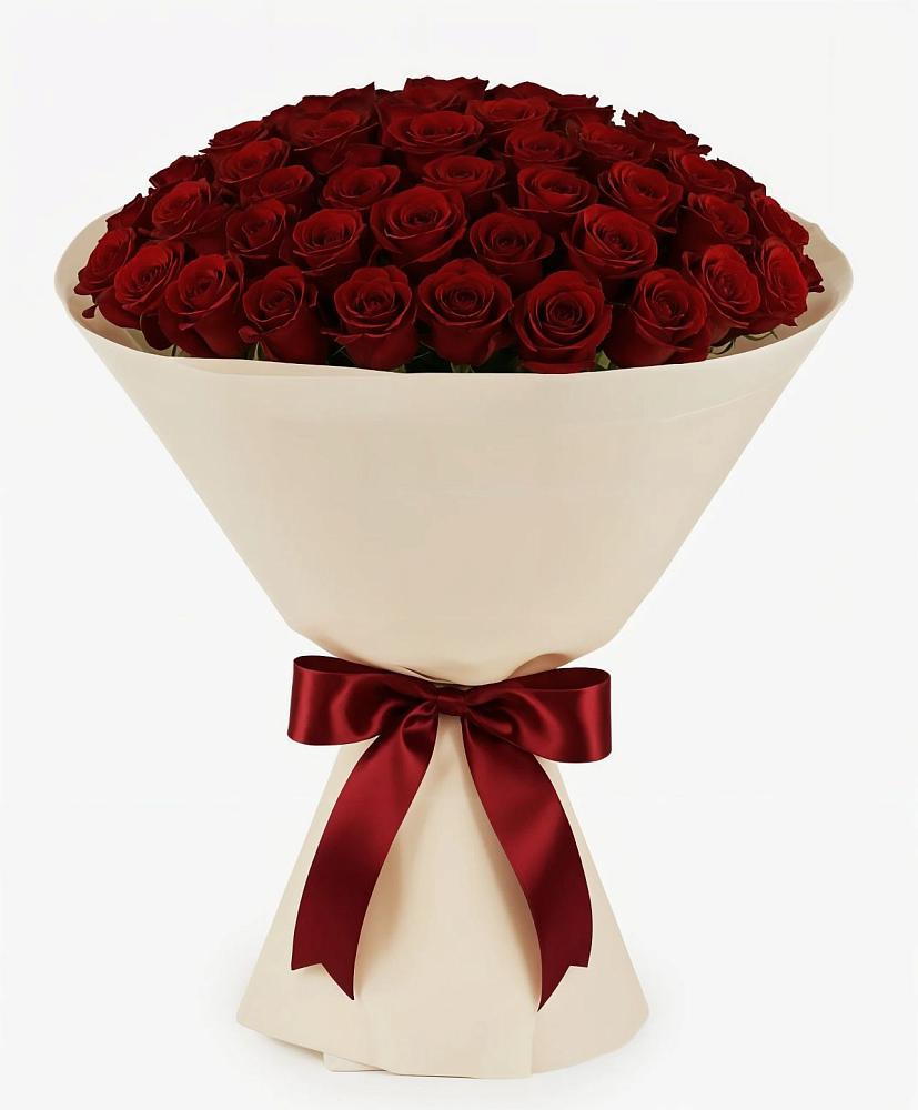 Букет 101 Бордовая роза Блэк Бакарра в Васильково