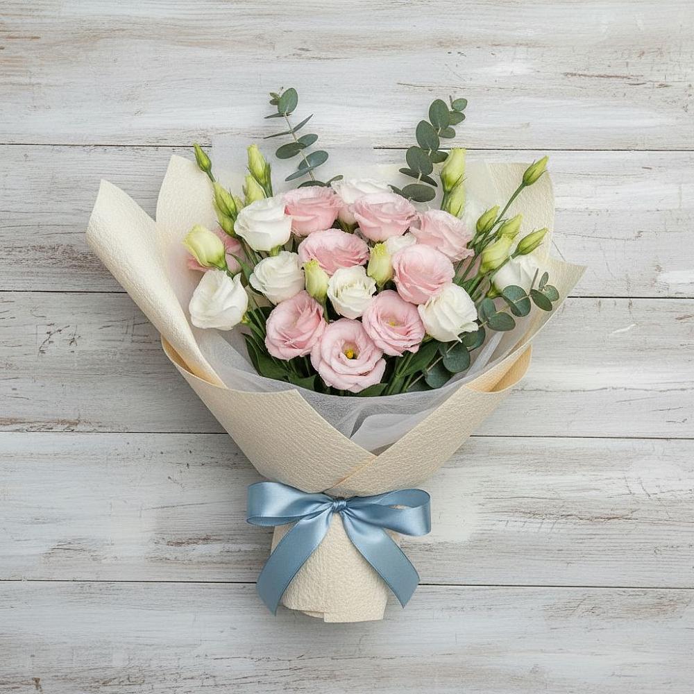 Букет цветов из: Лизиантусы в Васильково